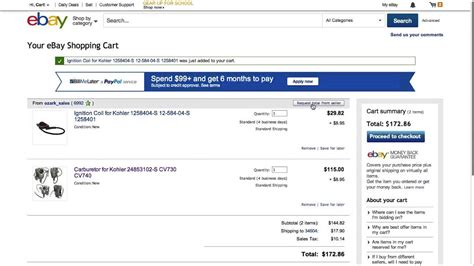 ebay combined shipping invoice